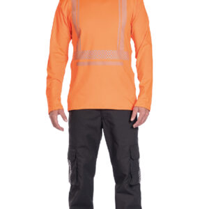 Remera ml Work-Reflect Fluo